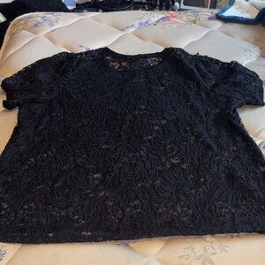 Torrid Black Lace Top 3X Plus Size Shirt Women’s